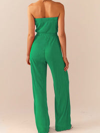 Ribbed Bandeau Jumpsuit