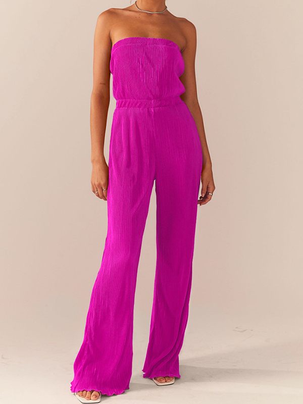 Ribbed Bandeau Jumpsuit