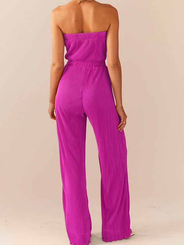 Ribbed Bandeau Jumpsuit