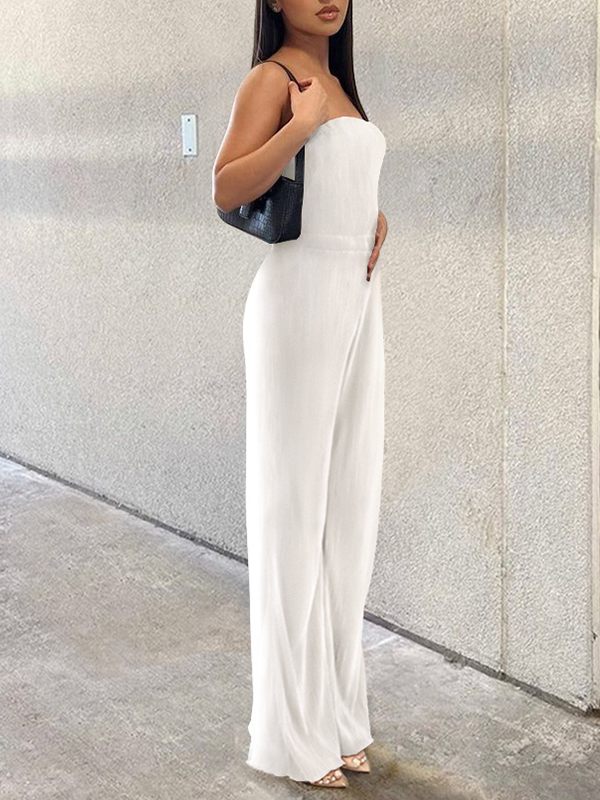 Ribbed Bandeau Jumpsuit