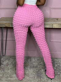 Solid Textured Pants