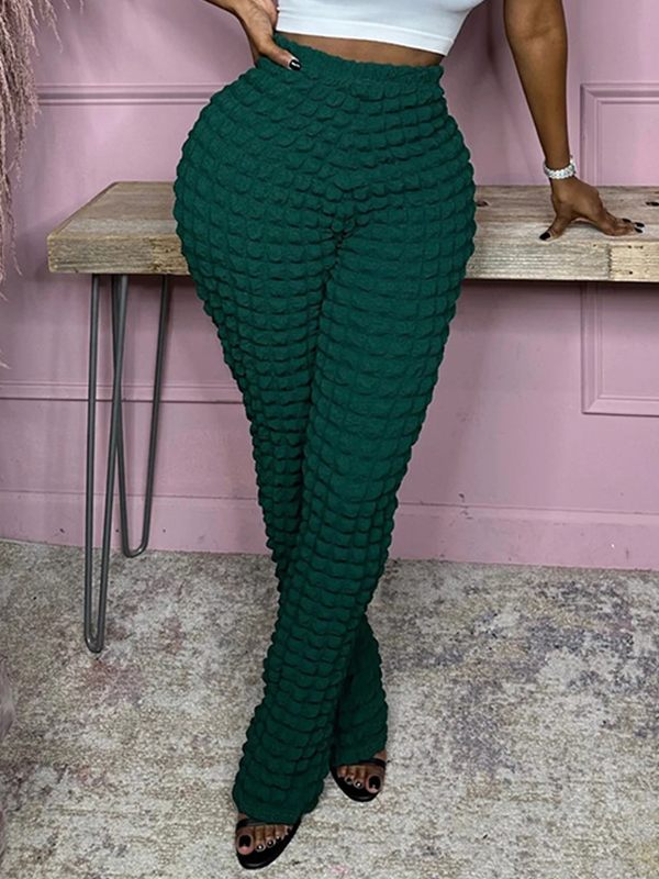 Solid Textured Pants