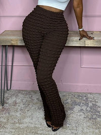 Solid Textured Pants