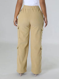 Solid Cargo Pants