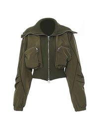 Zip-Front Cargo Jacket