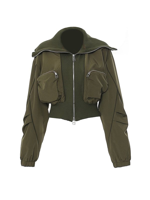 Zip-Front Cargo Jacket