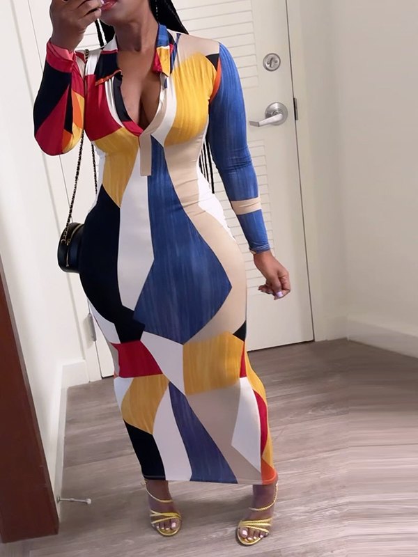 Printed Polo Dress
