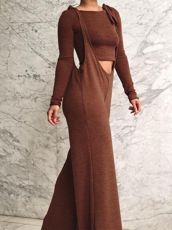 Cropped Sweatshirt & Overall Set - Pre-order shipped on Oct 12th
