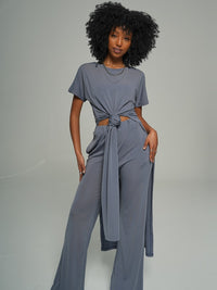 Slit Tunic & Pants Set