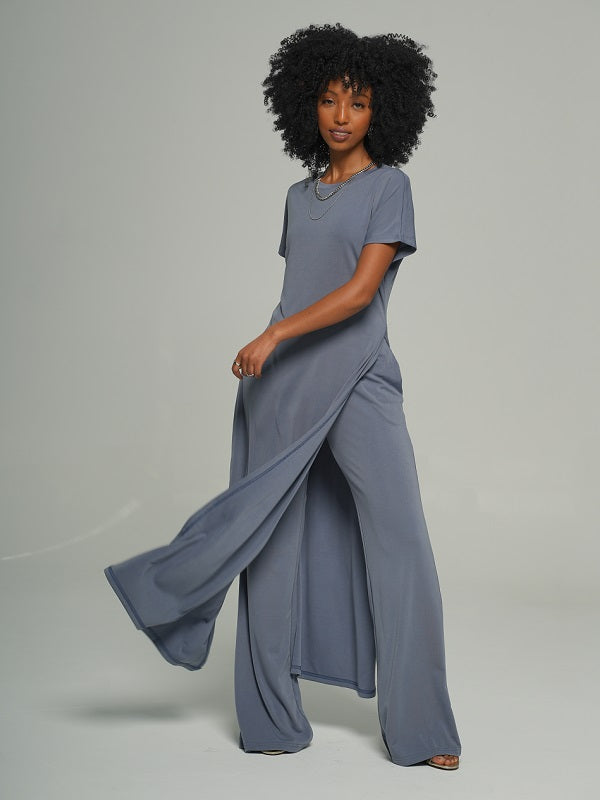 Slit Tunic & Pants Set