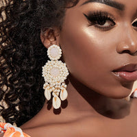 Beads Shell Drop Earrings