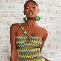 Macrame Green Earrings