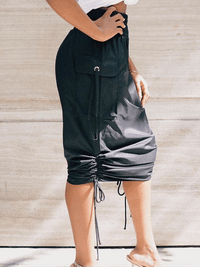 High-Waist Cargo Skirt